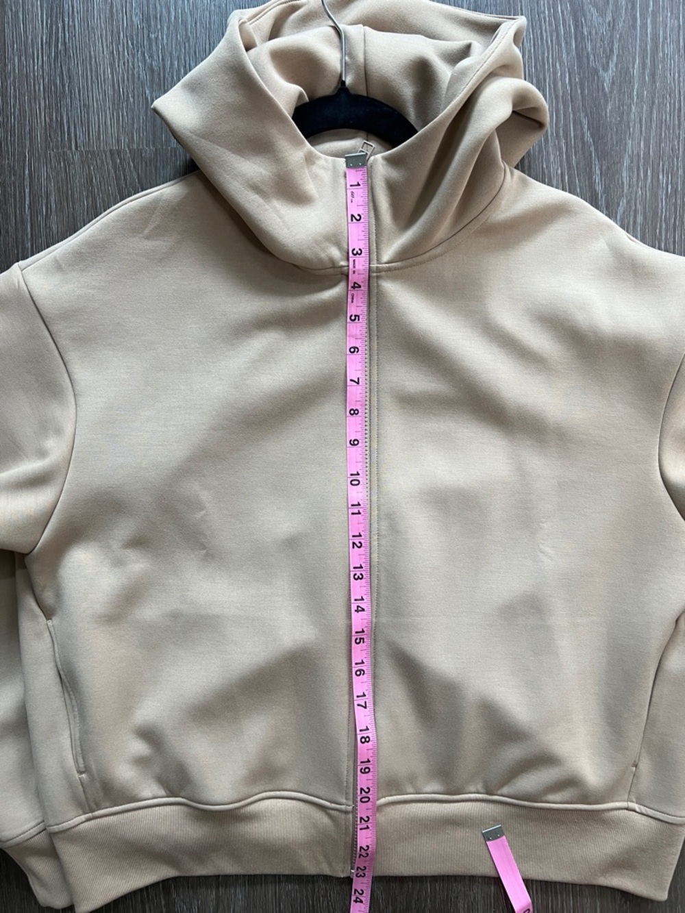 Uniqlo DRY SWEAT FULL-ZIP HOODIE Beige XL - Picture 8 of 9